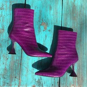 Jeffrey Campbell Entity-2L Purple Croco size 8.5